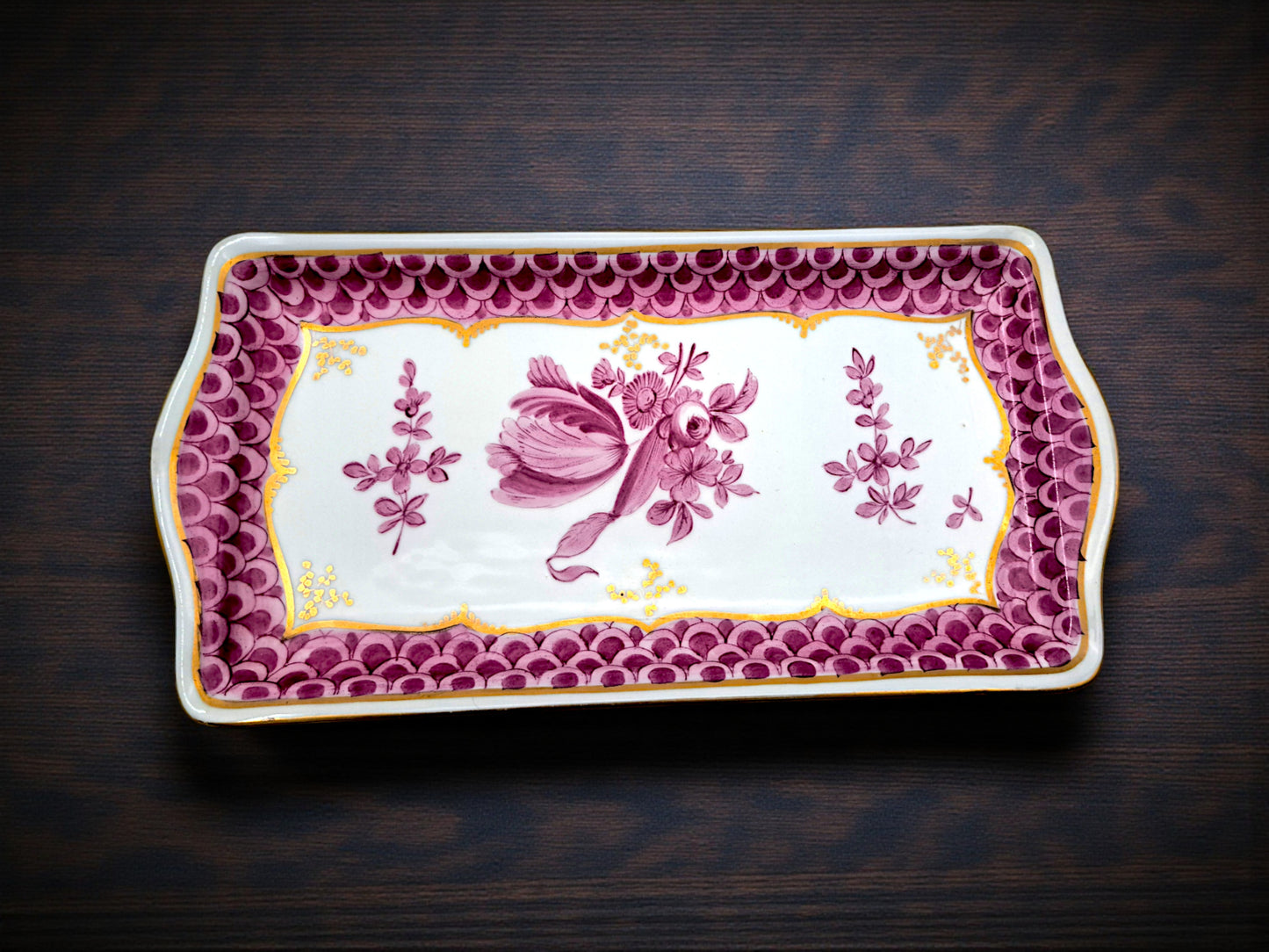 Vassoio Decorativo in Porcellana, Meissen