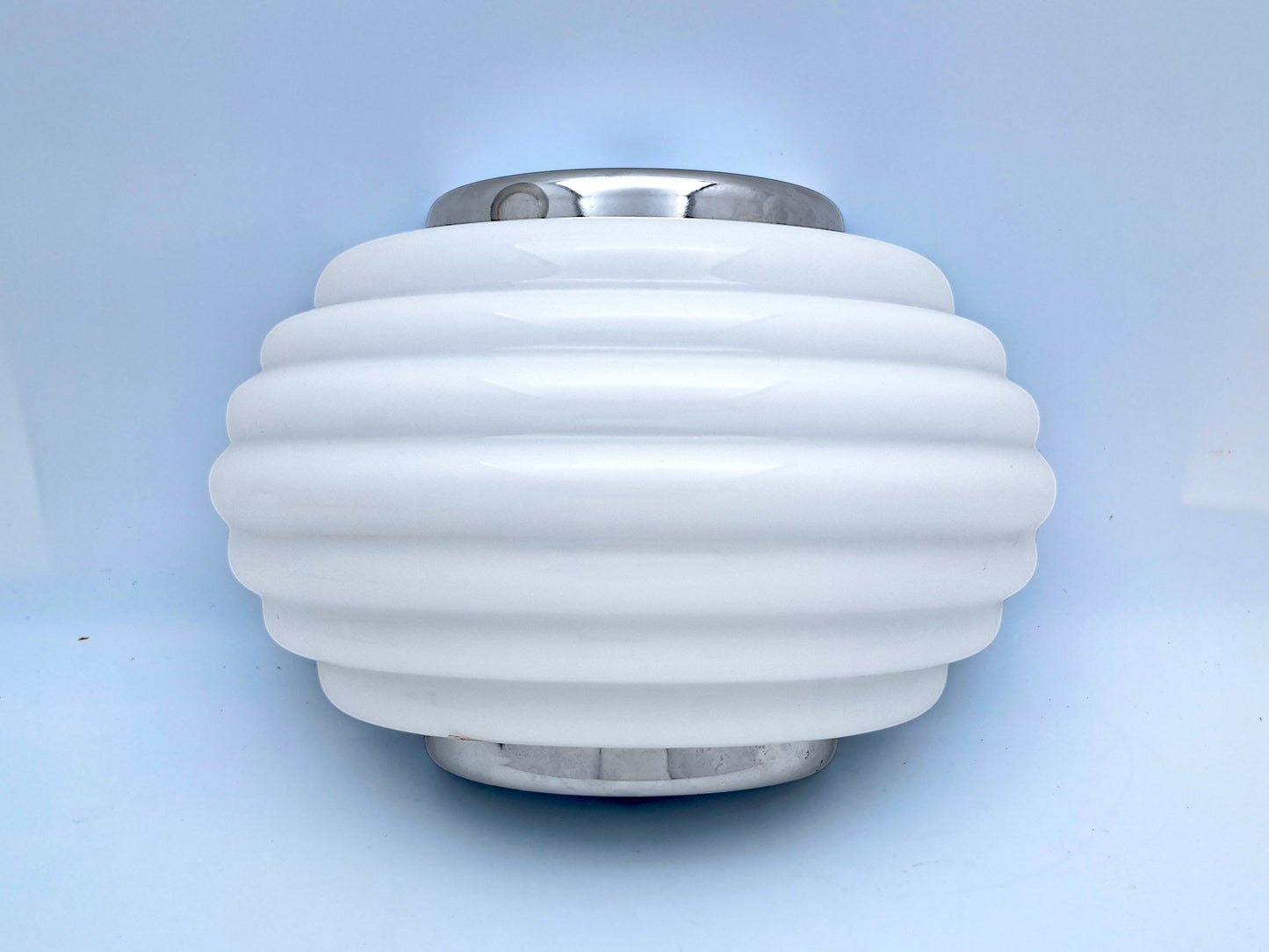 Lampada da Parete in Vetro Bianco di Murano
