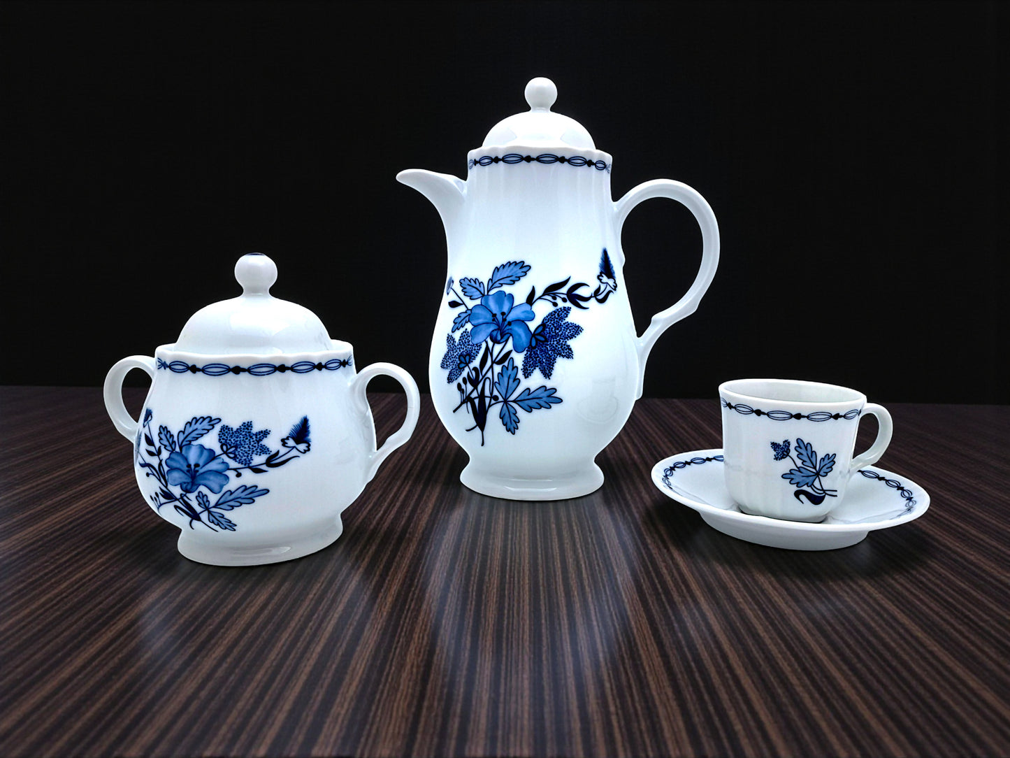 Servizio da Caffè per 6, Richard Ginori, Decoro Floreale