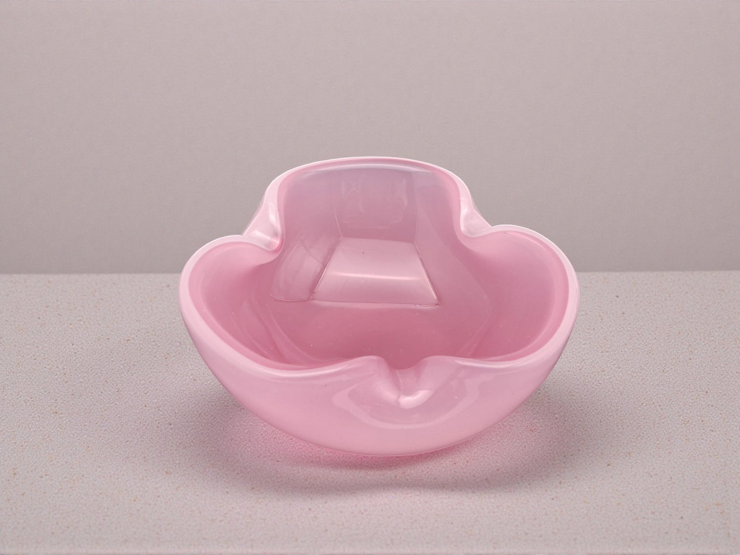 Ciotola in Vetro Opalino Rosa di Murano