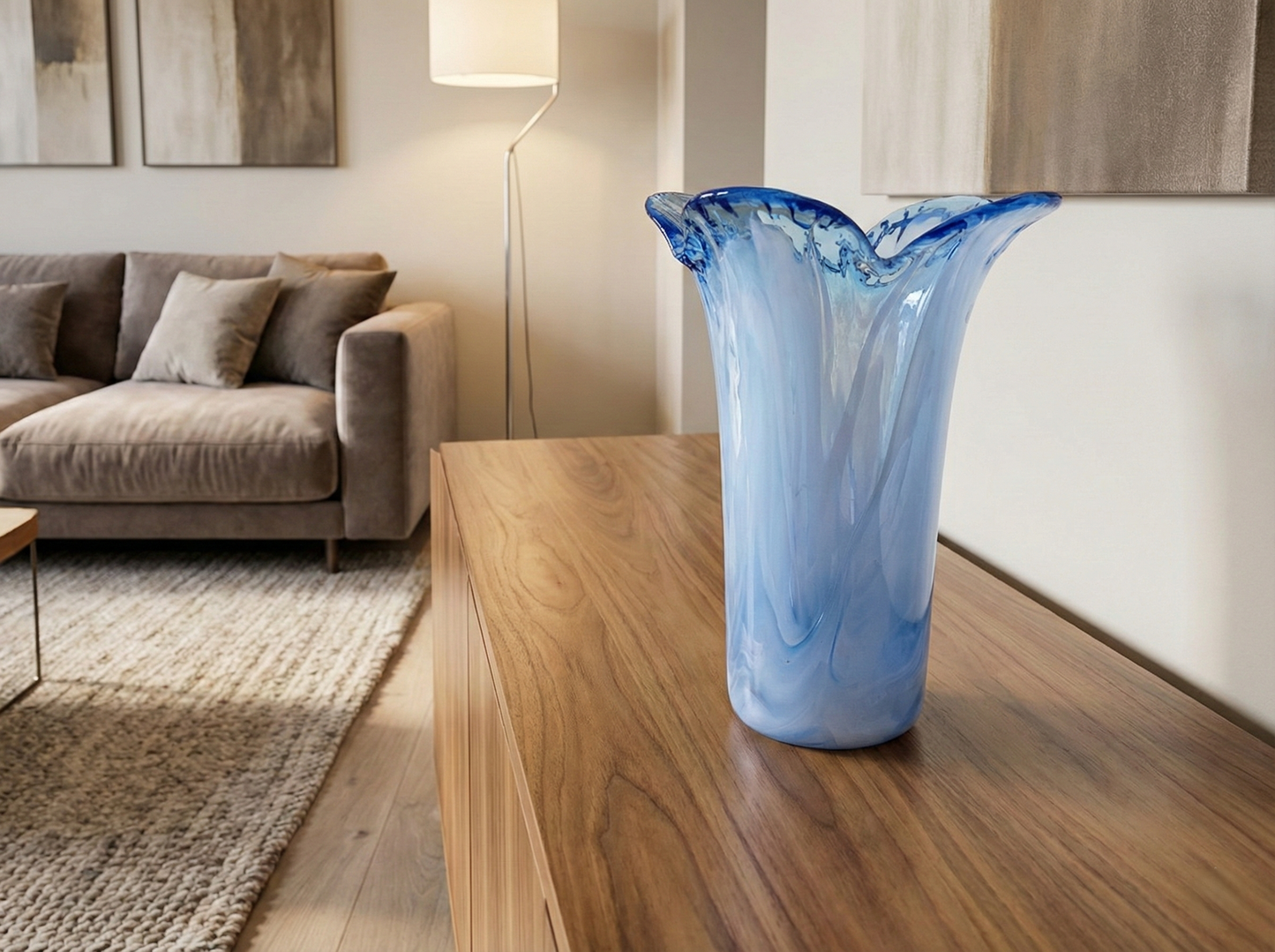 Vaso a Forma di Fiore in Vetro di Murano, La Murrina