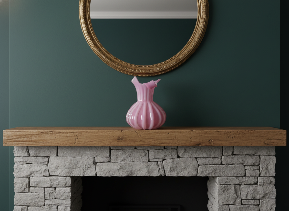 Vaso in Vetro Opalino di Murano, Seguso, Vetro Alabastro