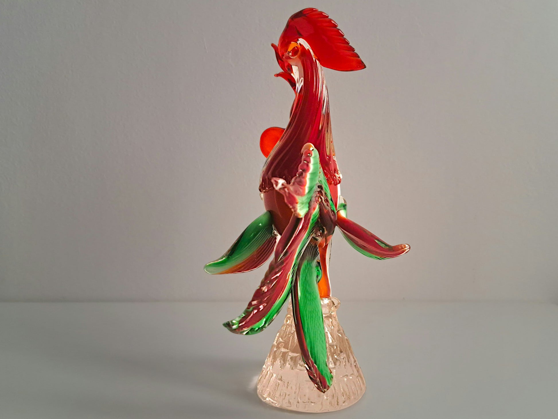 Scultura Gallo in Vetro di Murano
