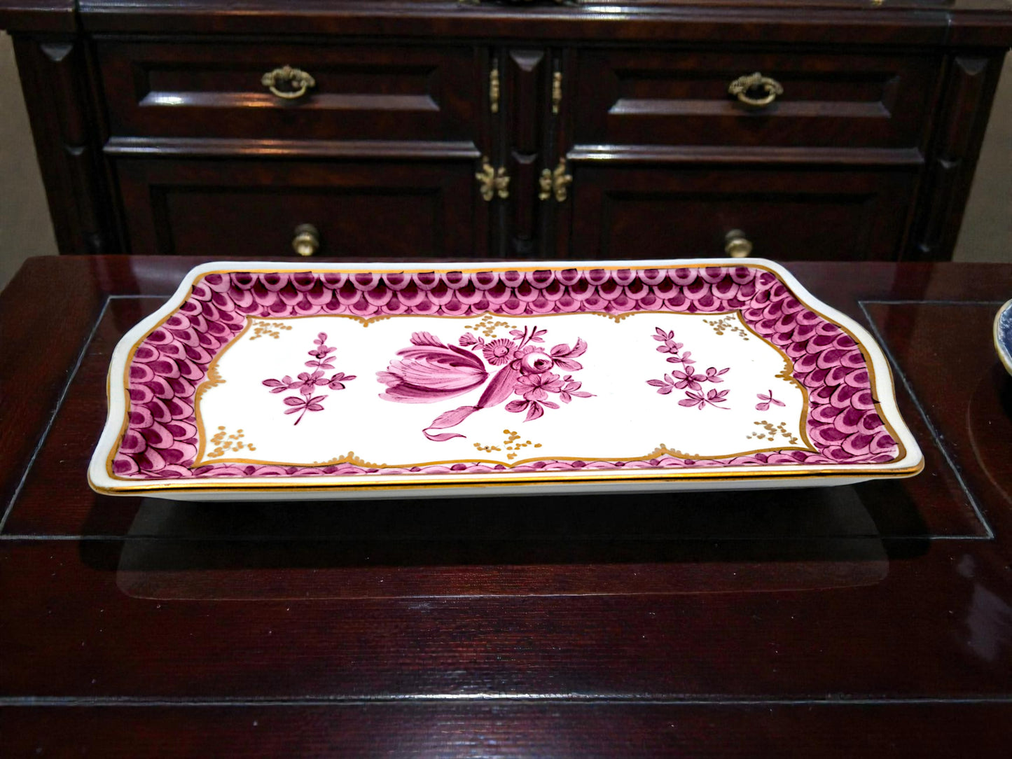 Vassoio Decorativo in Porcellana, Meissen