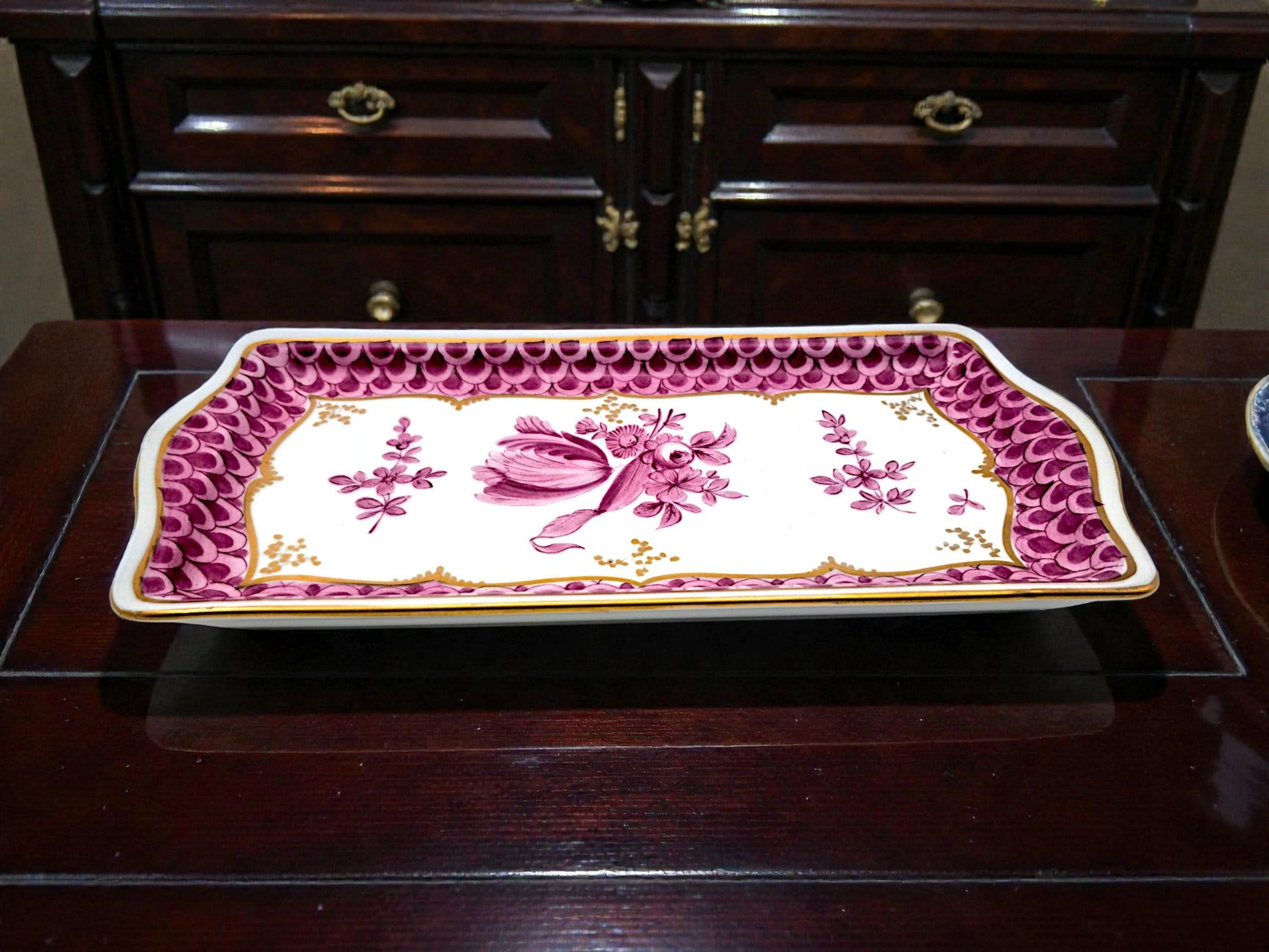 Vassoio Decorativo in Porcellana, Meissen