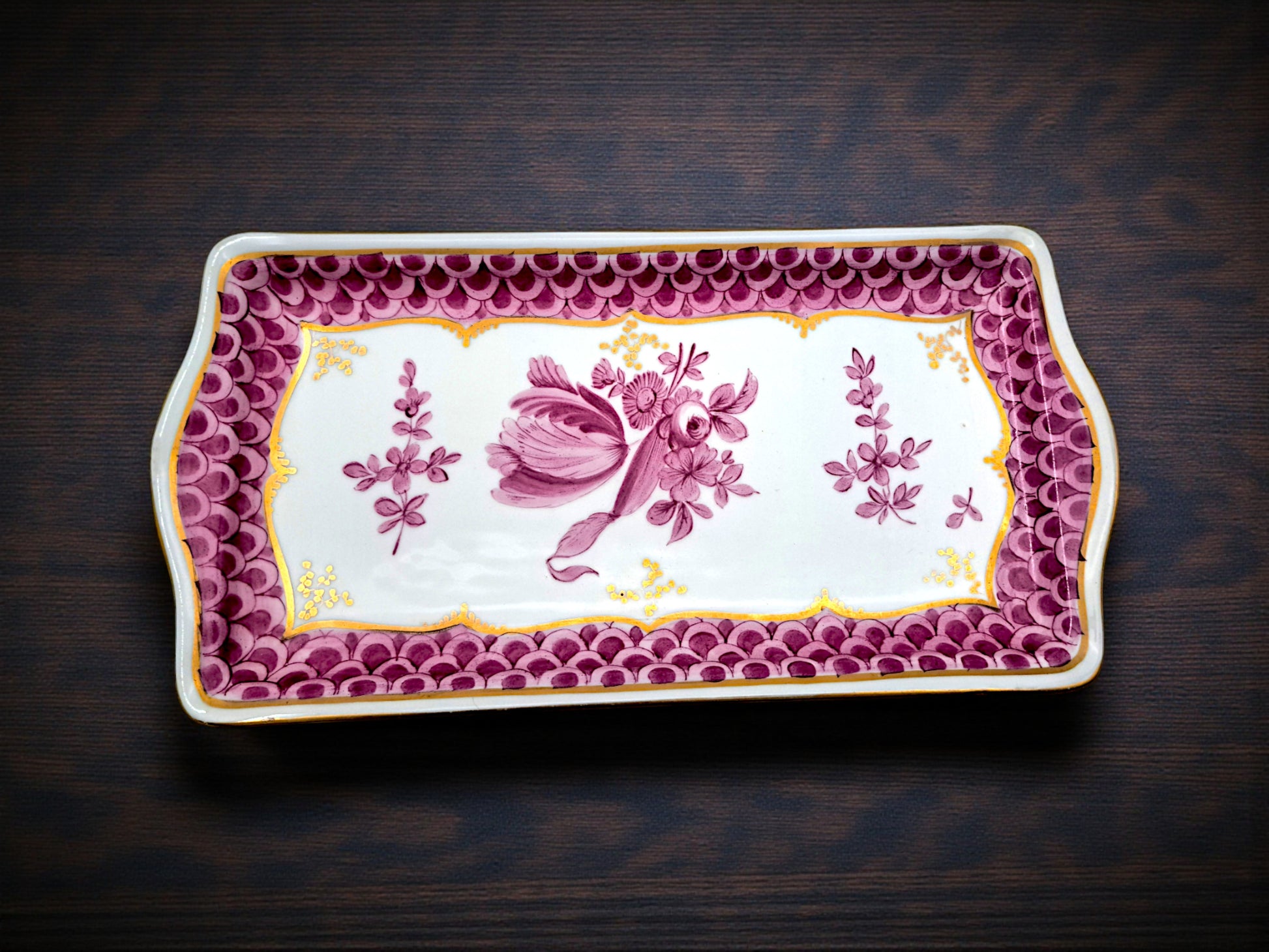 Vassoio Decorativo in Porcellana, Meissen