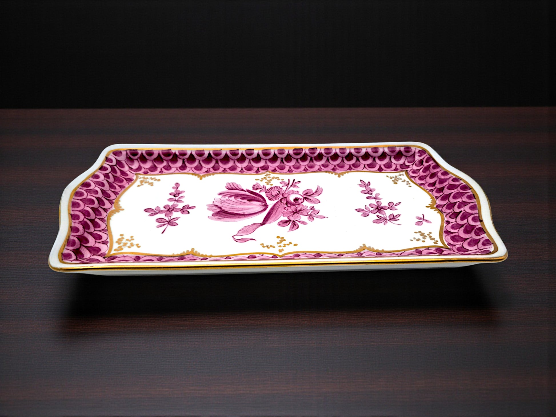Vassoio Decorativo in Porcellana, Meissen
