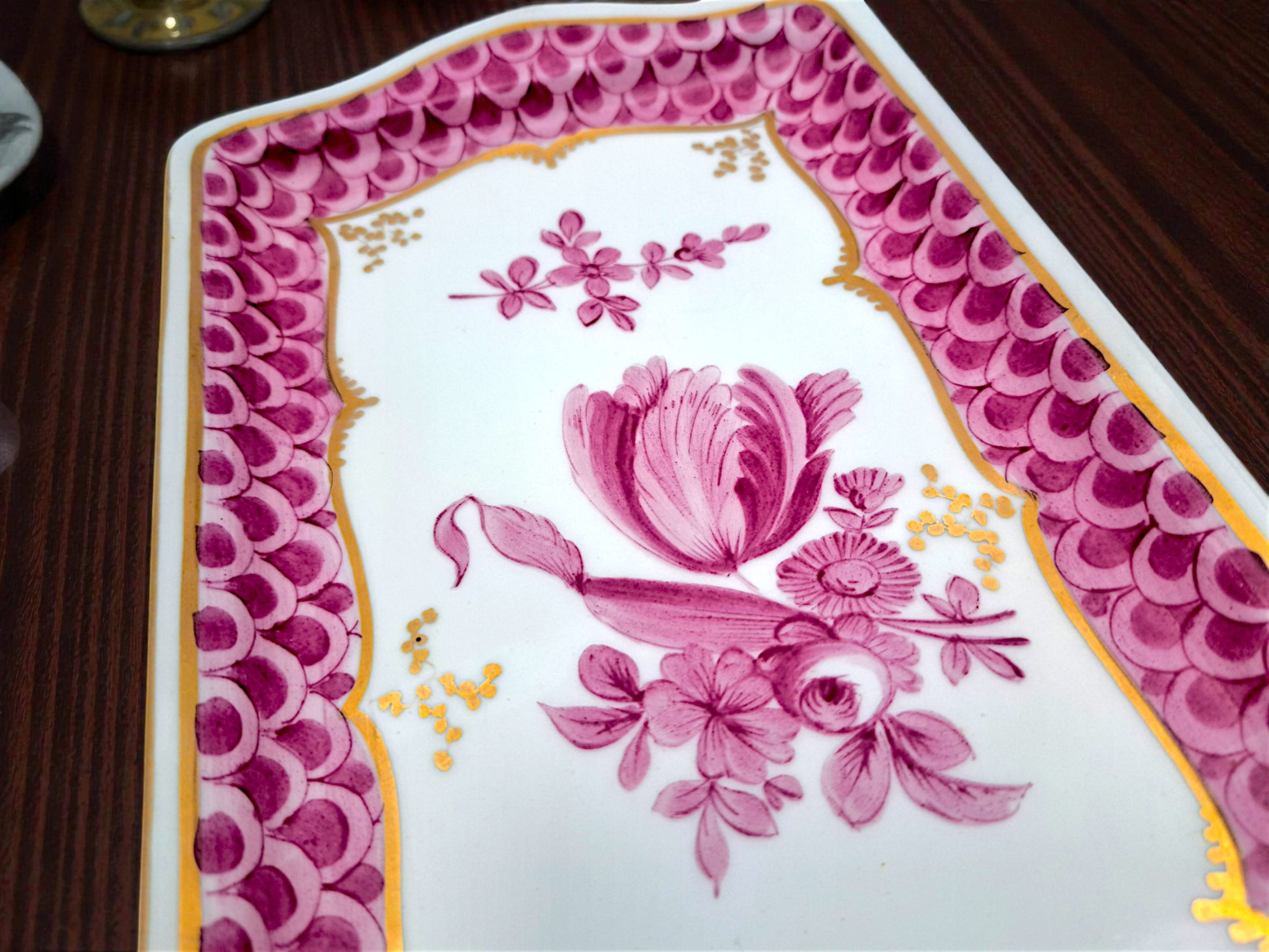 Vassoio Decorativo in Porcellana, Meissen