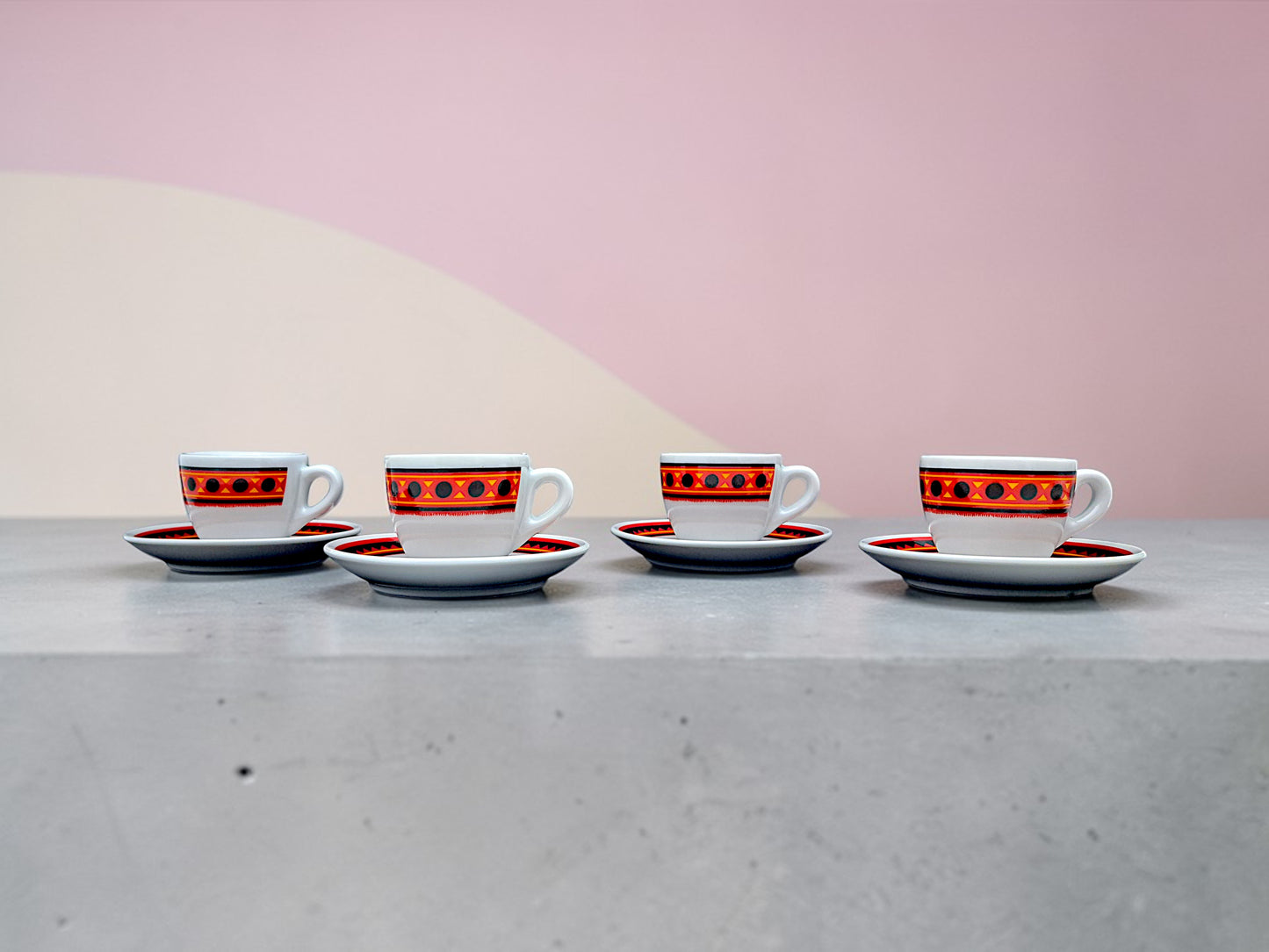 Servizio 4 Tazzine Caffè, Lavazza, Caffè Paulista, Armando Testa