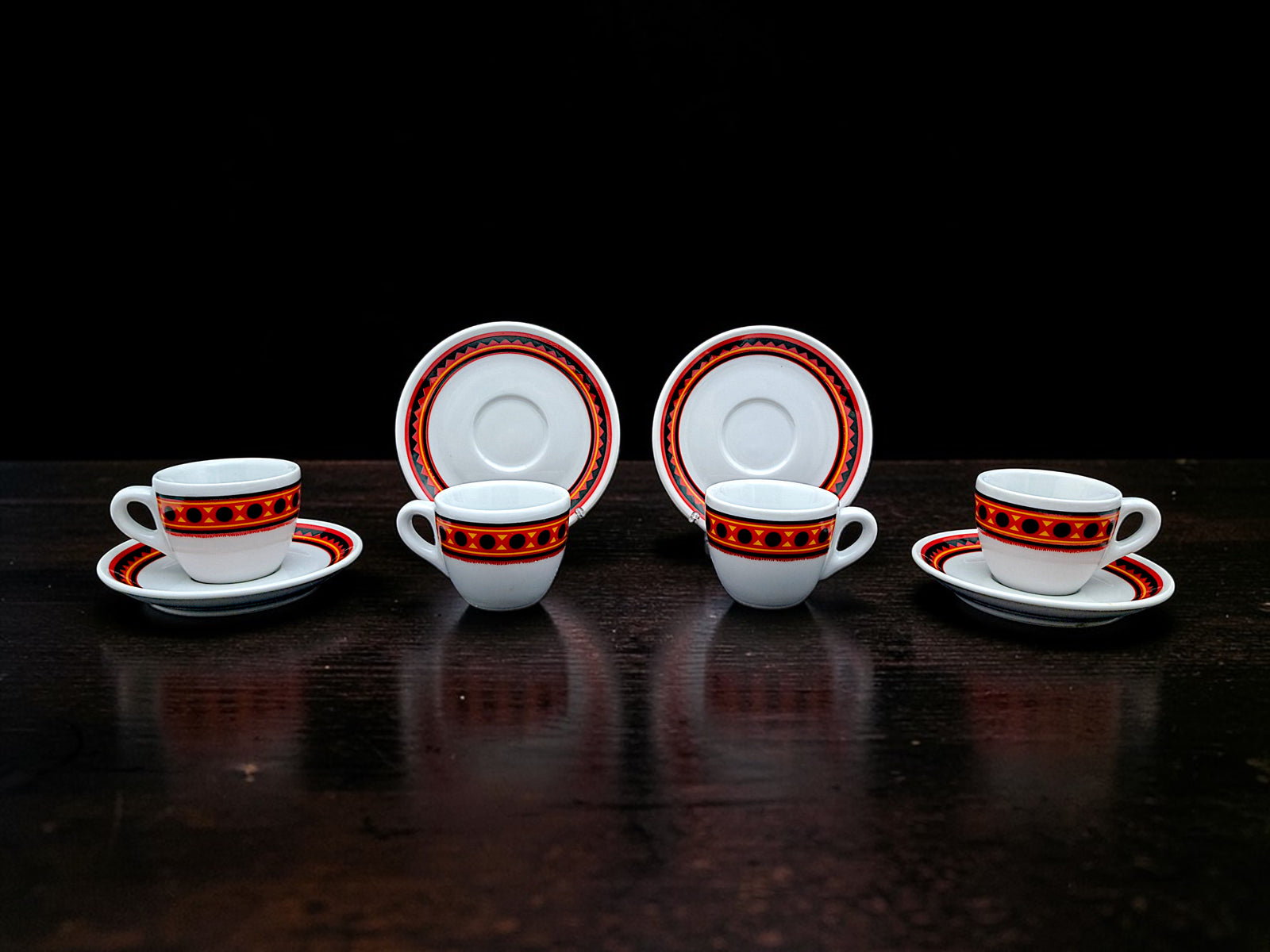 4 Coffee Cups Set, Lavazza, Caffè Paulista, Armando Testa