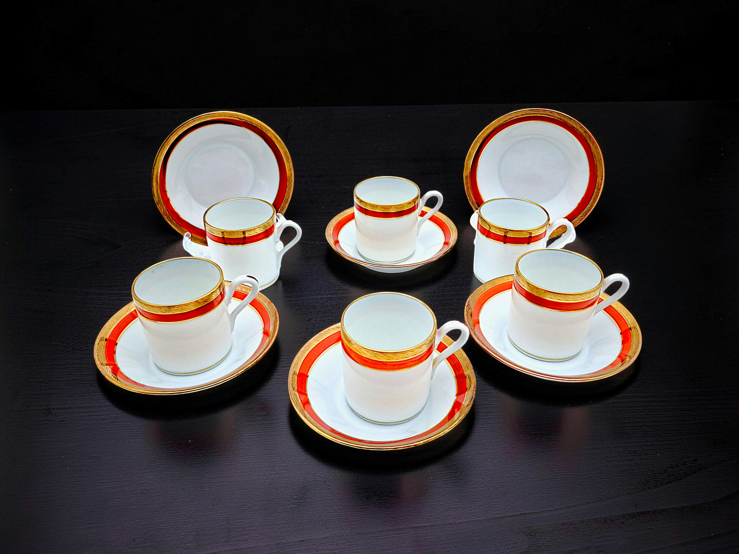 Servizio 6 Tazze da Caffè, Impero, Doccia, Richard Ginori