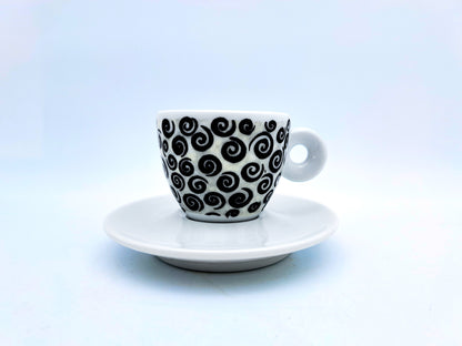 Servizio 6 Tazzine Caffè, Illy Art Collection, Spirali, Pietro Belli