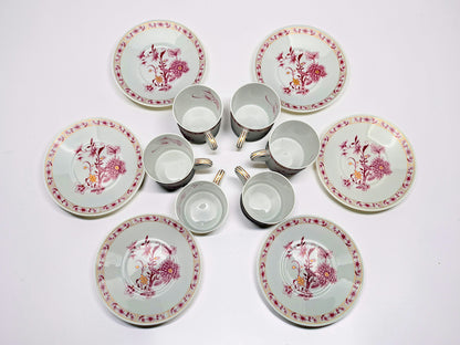 Servizio 6 Tazzine da Caffè, Limoges, Bernardaud, modello Pekin