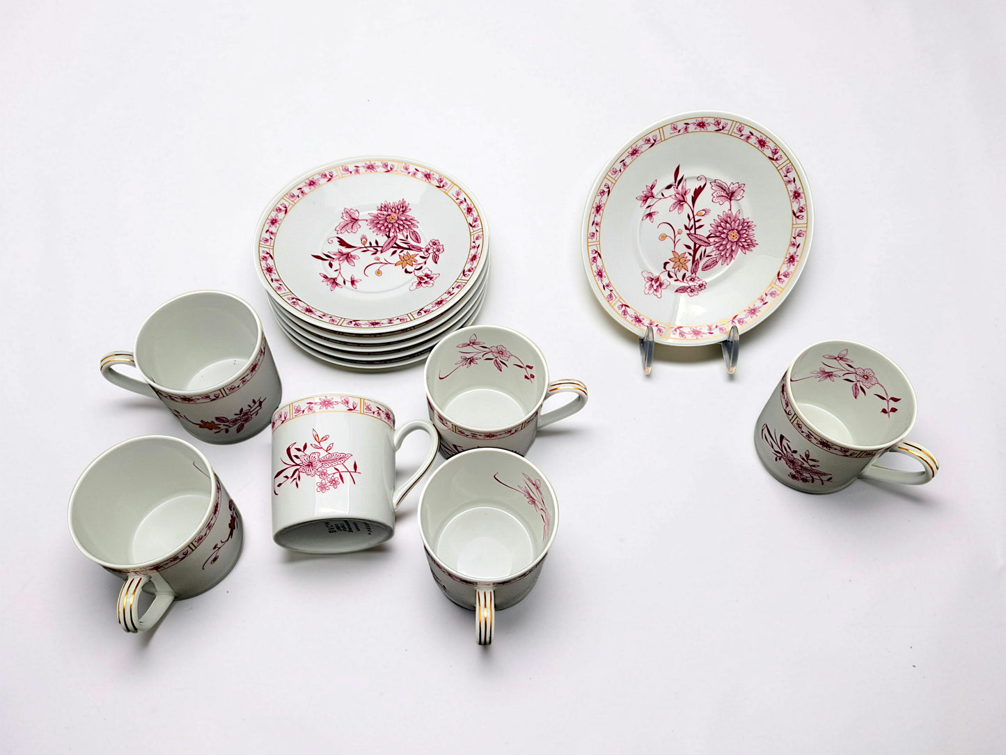 Servizio 6 Tazzine da Caffè, Limoges, Bernardaud, modello Pekin