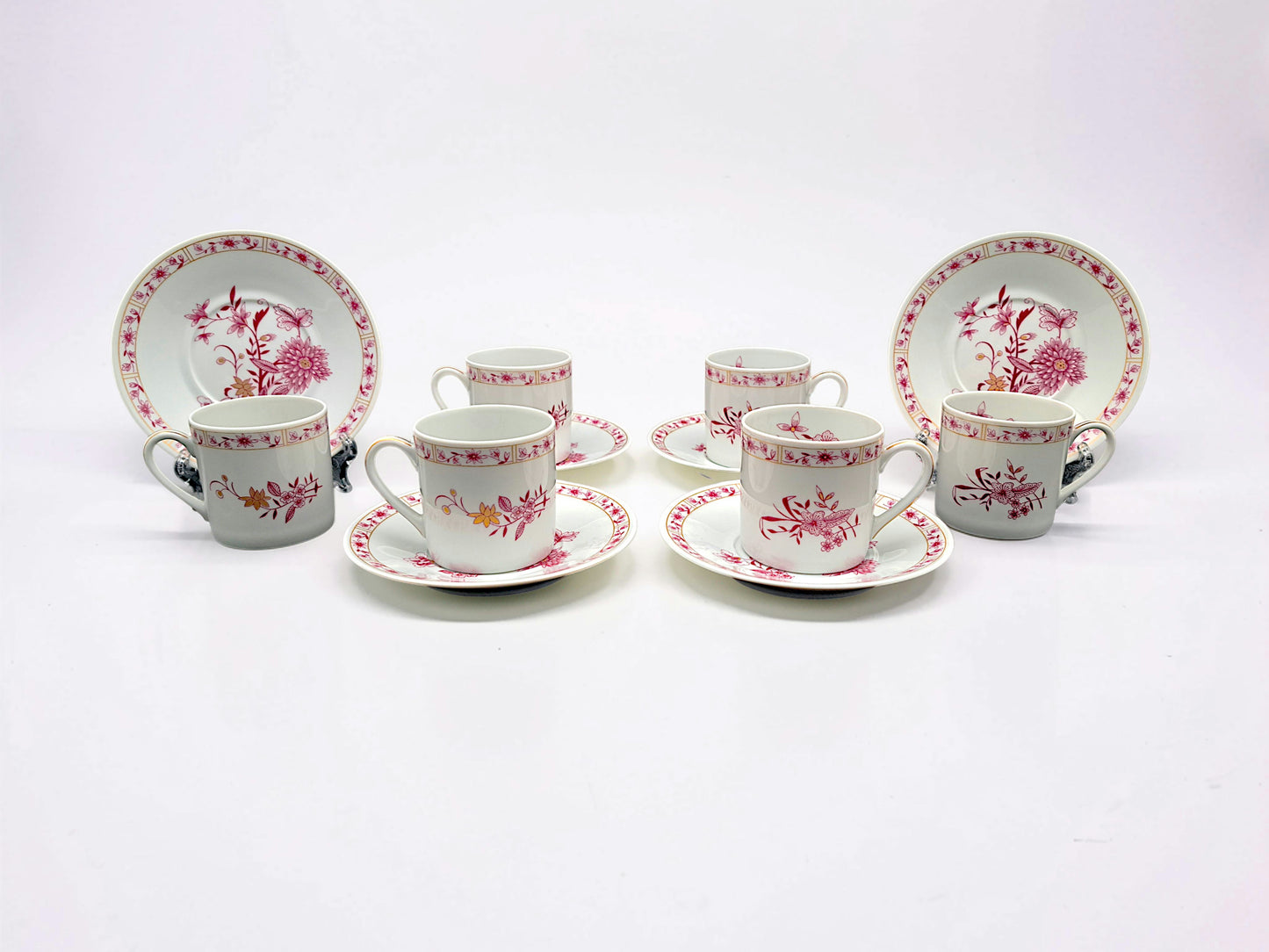 Servizio 6 Tazzine da Caffè, Limoges, Bernardaud, modello Pekin