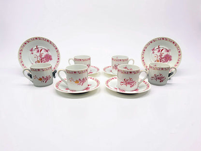 Servizio 6 Tazzine da Caffè, Limoges, Bernardaud, modello Pekin