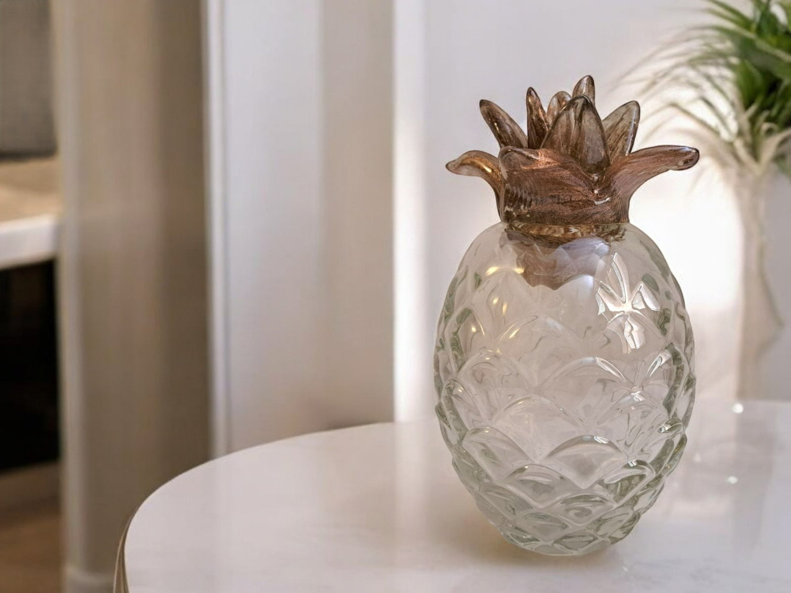 Scultura Ananas in Vetro di Murano