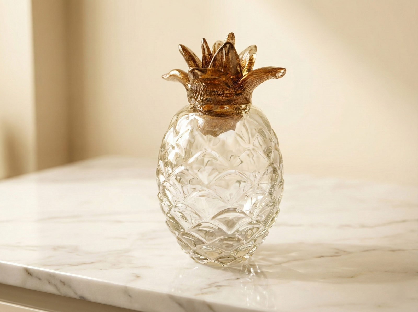 Scultura Ananas in Vetro di Murano