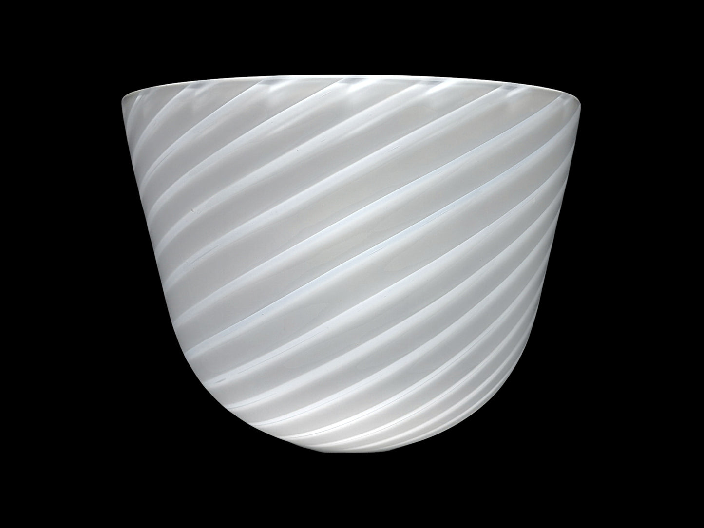 Lampada da Parete in Vetro di Murano, De Majo, Lavorazione Swirl