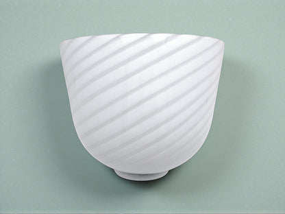 Lampada da Parete in Vetro di Murano, De Majo, Lavorazione Swirl