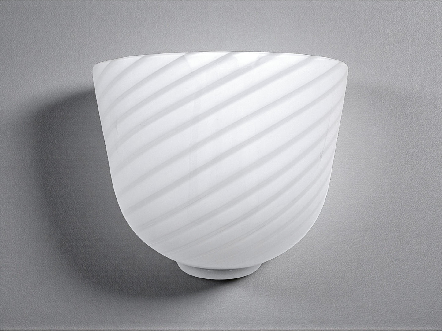 Lampada da Parete in Vetro di Murano, De Majo, Lavorazione Swirl
