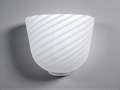 Lampada da Parete in Vetro di Murano, De Majo, Lavorazione Swirl