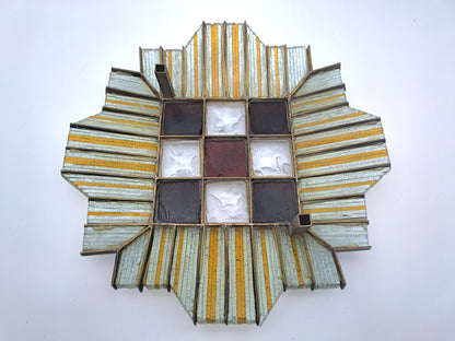 Applique Brutalista in Vetro Martellato, Poliarte | Longobard