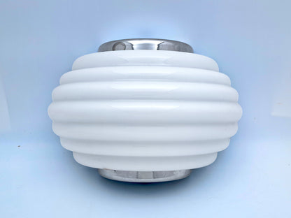 Lampada da Parete in Vetro Bianco di Murano