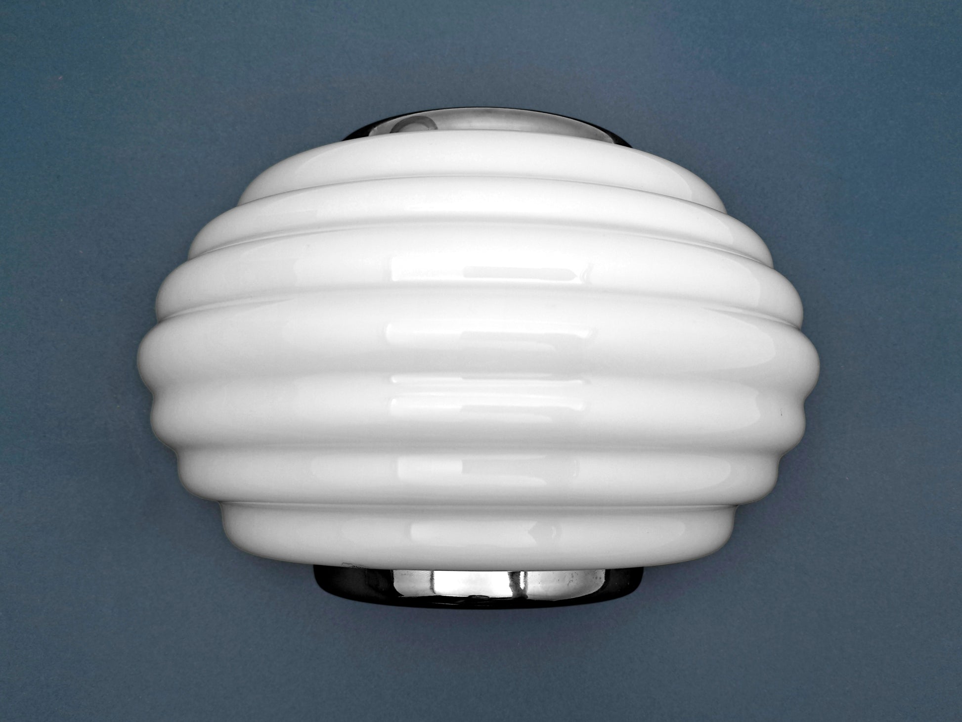 Lampada da Parete in Vetro Bianco di Murano