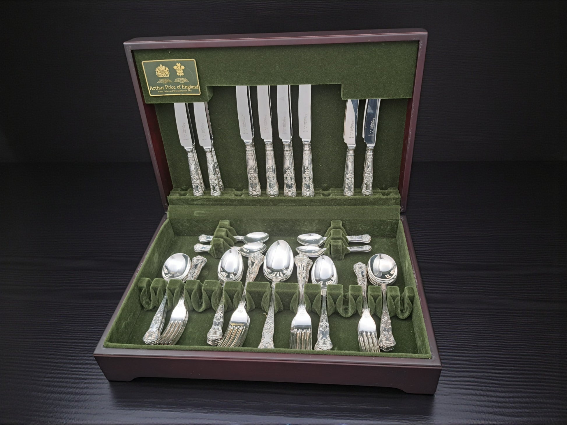 Servizio Posate per 8 Persone, Arthur Price of England, Kings Pattern