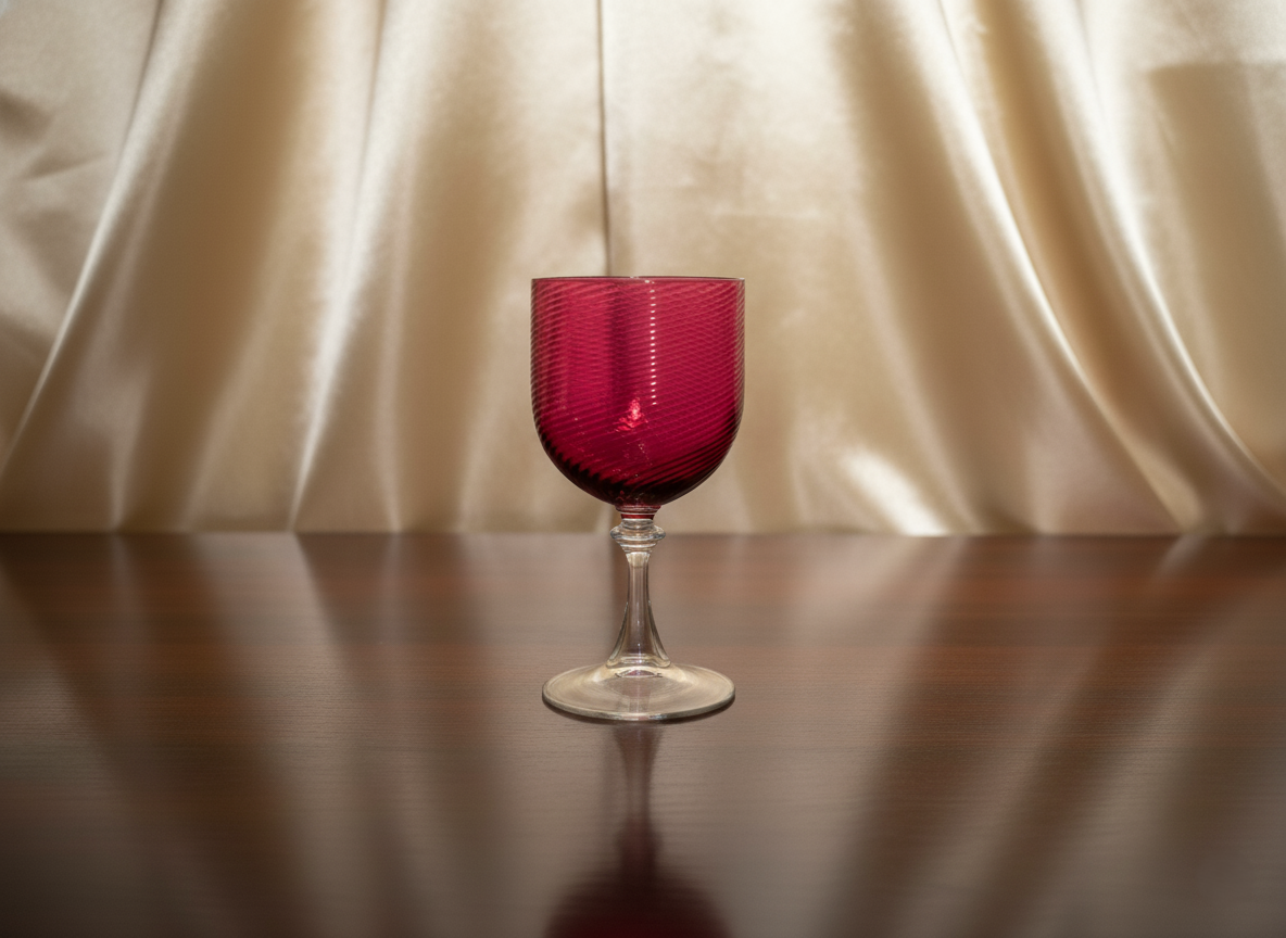 Servizio da 6 Bicchieri in Vetro di Murano, Vetreria NasonMoretti, Rigadin