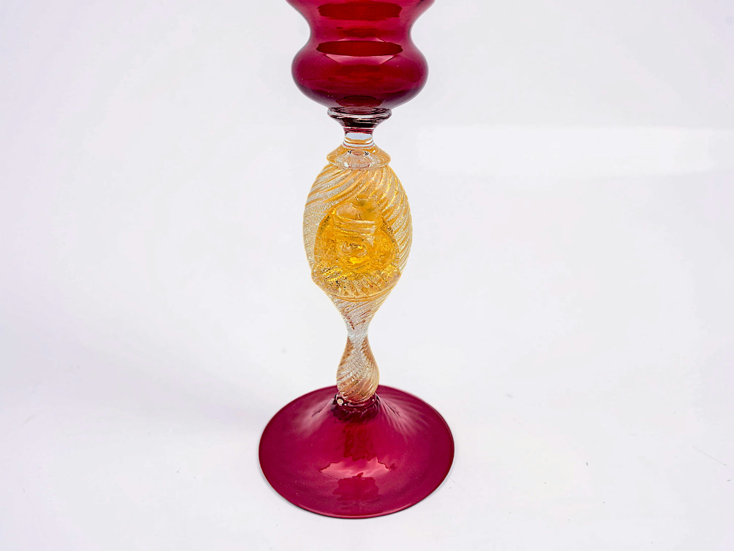 Tipetto Veneziano in Vetro di Murano, Rosso Rubino