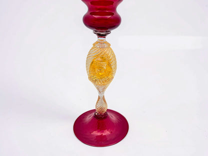 Tipetto Veneziano in Vetro di Murano, Rosso Rubino