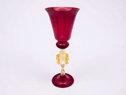 Tipetto Veneziano in Vetro di Murano, Rosso Rubino