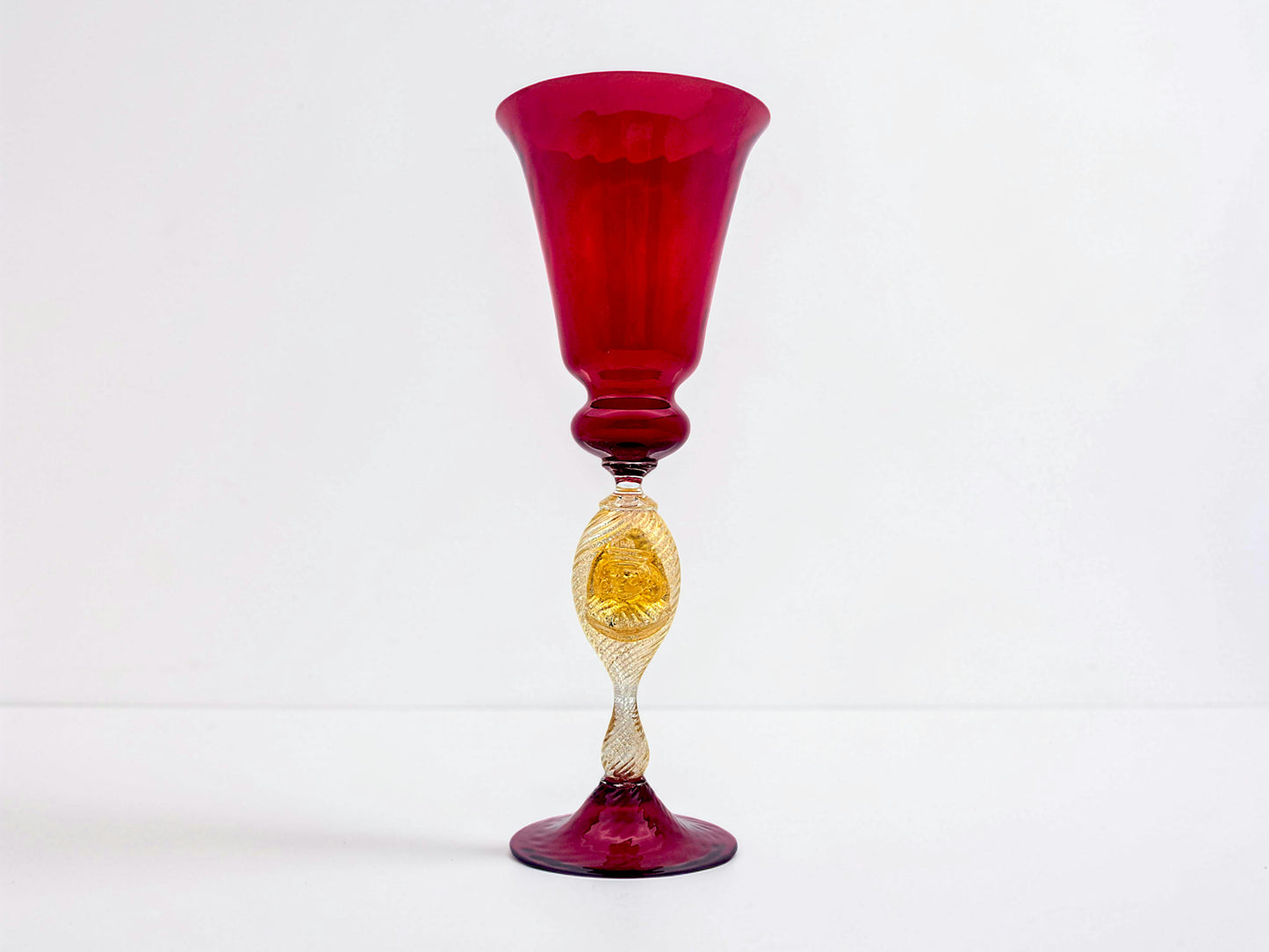 Tipetto Veneziano in Vetro di Murano, Rosso Rubino