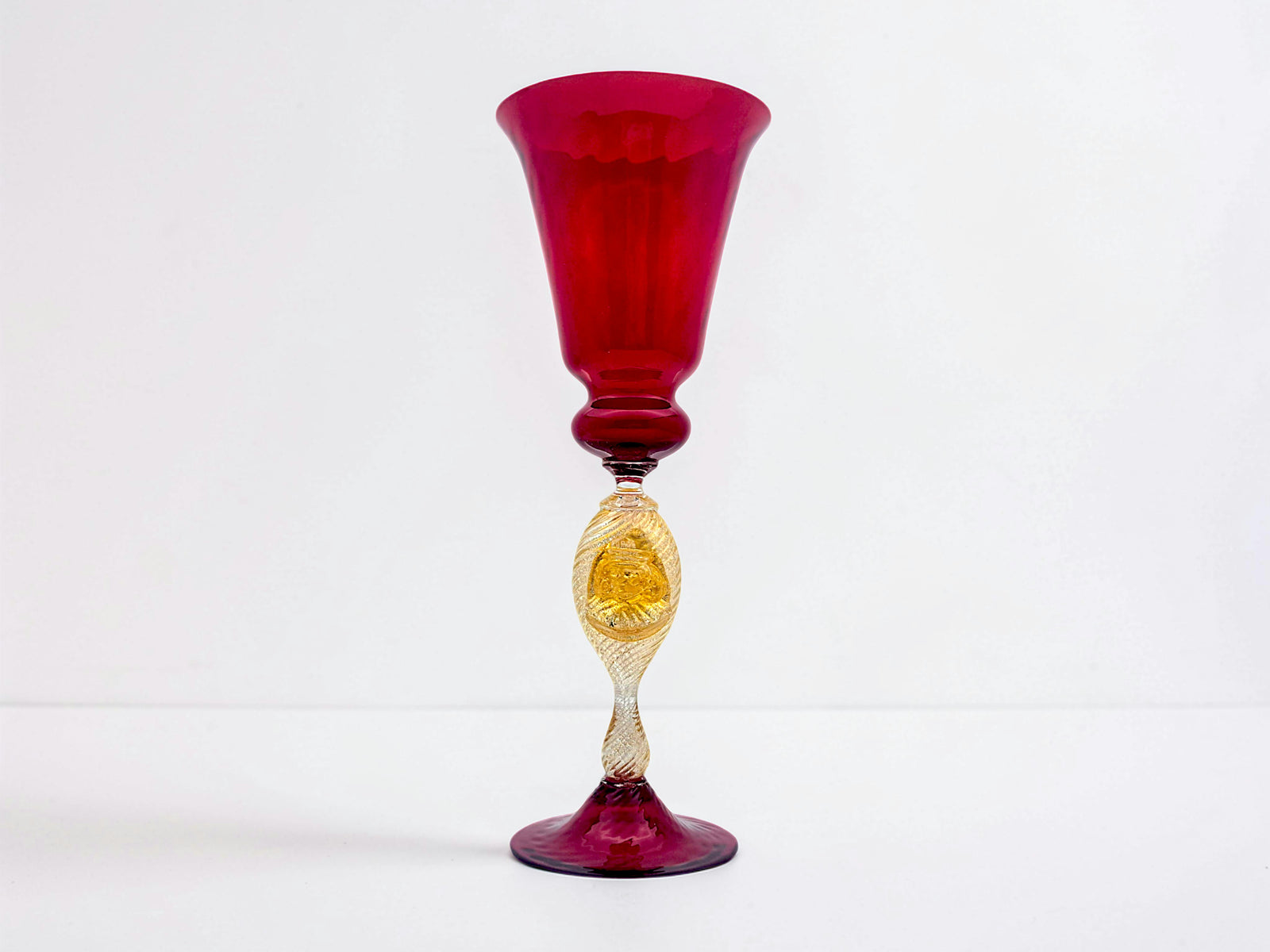 Tipetto Veneziano in Vetro di Murano, Rosso Rubino