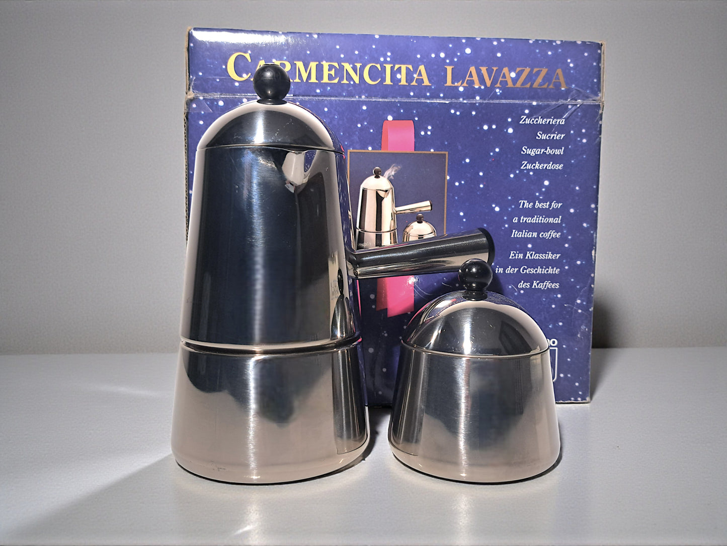 Lavazza Carmencita Caffettiera Moka e Zuccheriera, Confezione Regalo