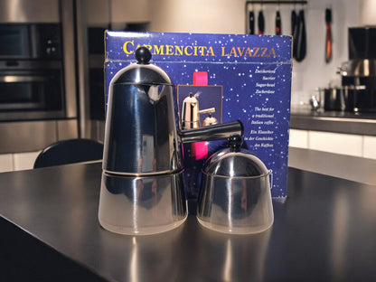 Lavazza Carmencita Caffettiera Moka e Zuccheriera, Confezione Regalo
