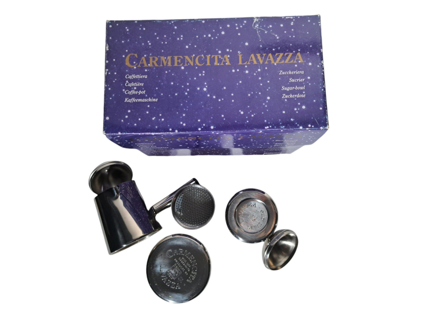 Lavazza Carmencita Caffettiera Moka e Zuccheriera, Confezione Regalo