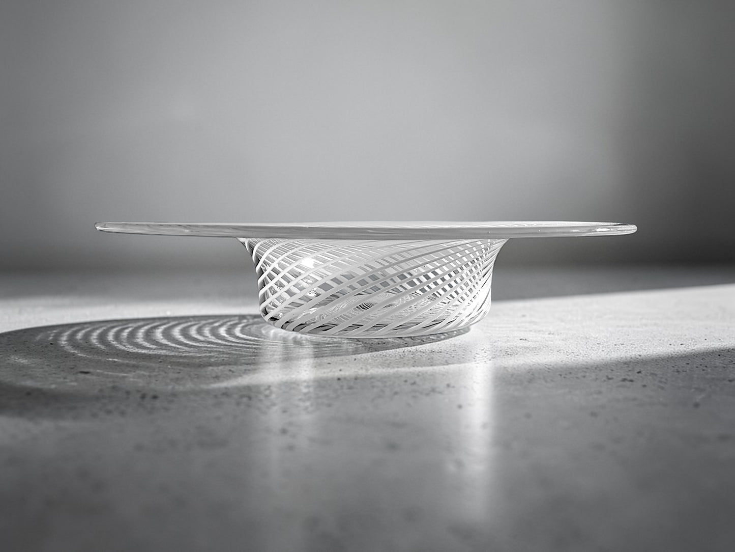 Centrotavola in Vetro di Murano, Lavorazione Swirl