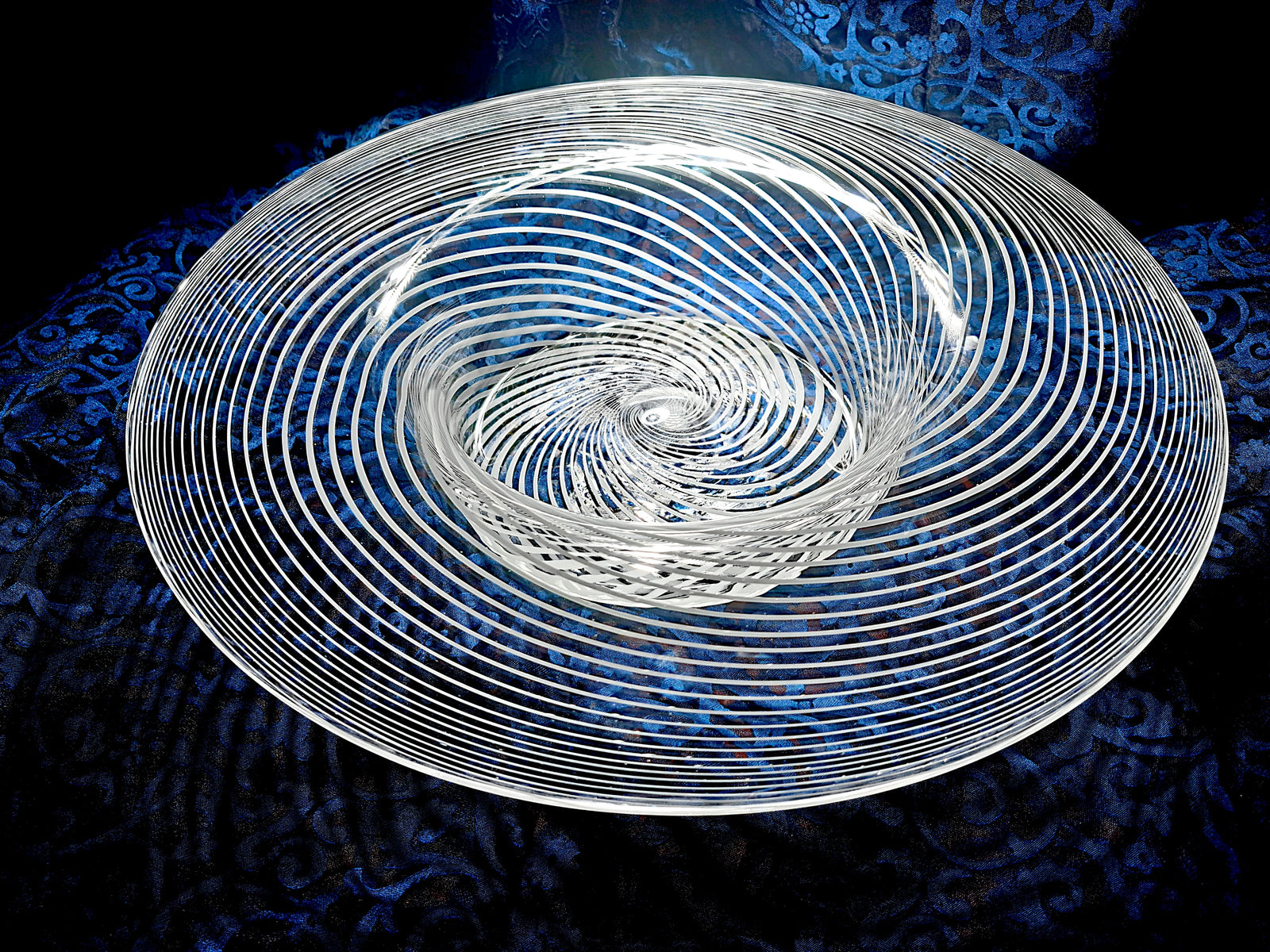 Centrotavola in Vetro di Murano, Lavorazione Swirl