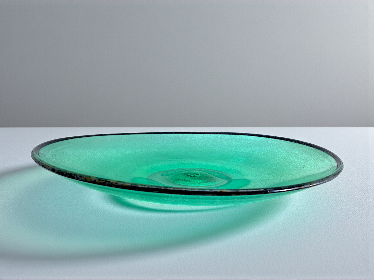 Centrotavola in Vetro di Murano, Vetro Verde Scavo