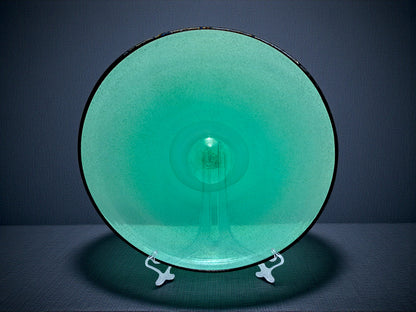 Centrotavola in Vetro di Murano, Vetro Verde Scavo