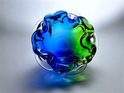 Centrotavola in Vetro di Murano, Blu e Verde