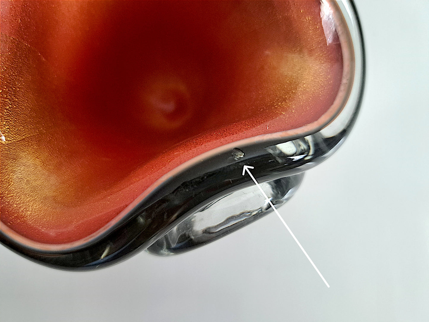 Coppia di Ciotole in Vetro Incamiciato di Murano