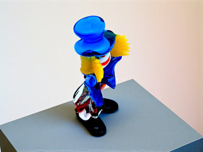 Statuina raffigurante un Clown, in Vetro di Murano