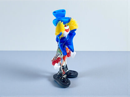 Statuina raffigurante un Clown, in Vetro di Murano