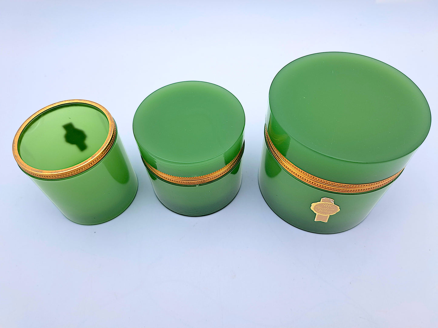 Set 3 Portagioie in Vetro Opalino di Murano, V. Nason