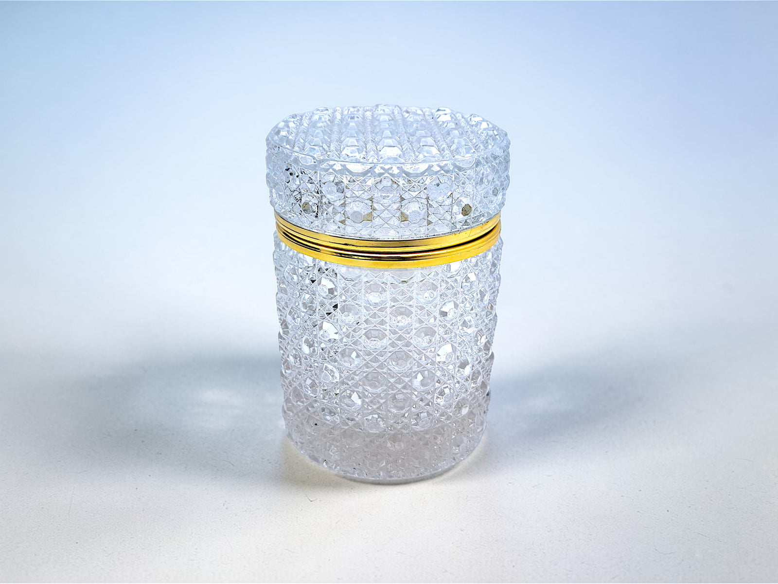 Cofanetto Cilindrico Portagioie Francese, Stile Baccarat