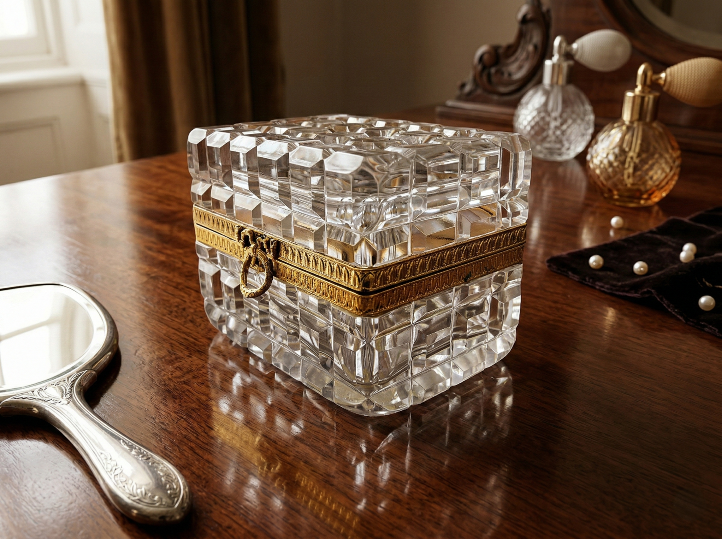 Grande Cofanetto Portagioie Francese, Stile Baccarat